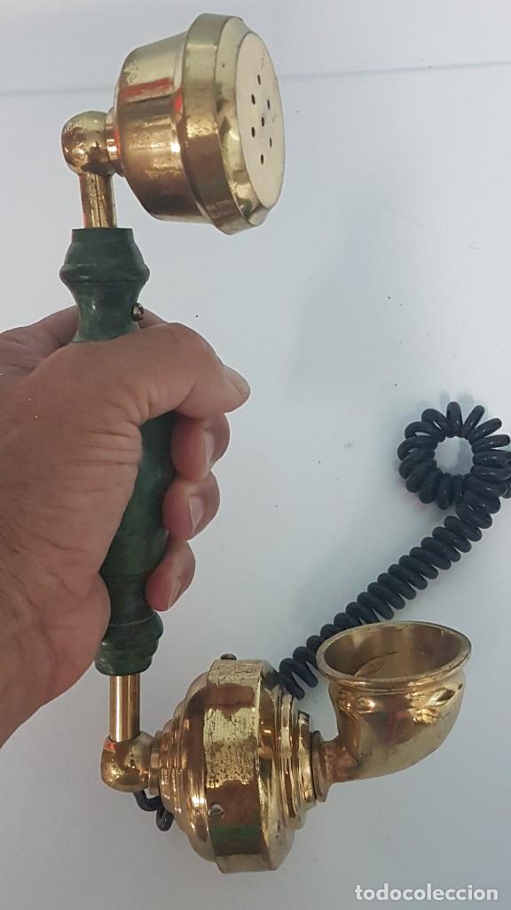 Tel&eacute;fonos: TELEFONO DE METAL Y BRONCE - Foto 2
