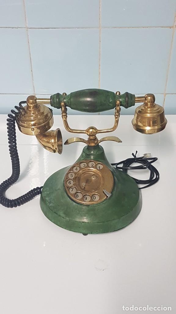 Tel&eacute;fonos: TELEFONO DE METAL Y BRONCE - Foto 1