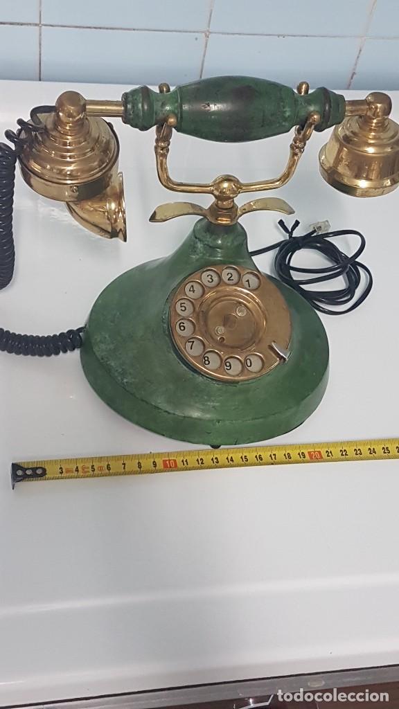 Tel&eacute;fonos: TELEFONO DE METAL Y BRONCE - Foto 3