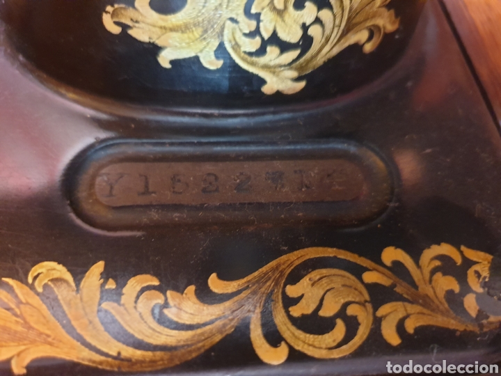 Antig&uuml;edades: ANTIGUA M&Aacute;QUINA DE COSER SINGER - Foto 6