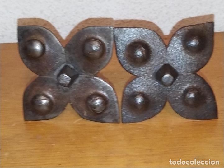 Antig&uuml;edades: 4 Clavos de puerta,forja siglo XVIII - Foto 3