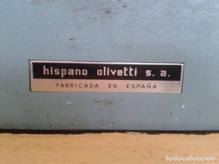 Antig&uuml;edades: MAQUINA ESCRIBIR OLIVETTI STUDIO 44 HISPANO OLIVETTI SA - Foto 8