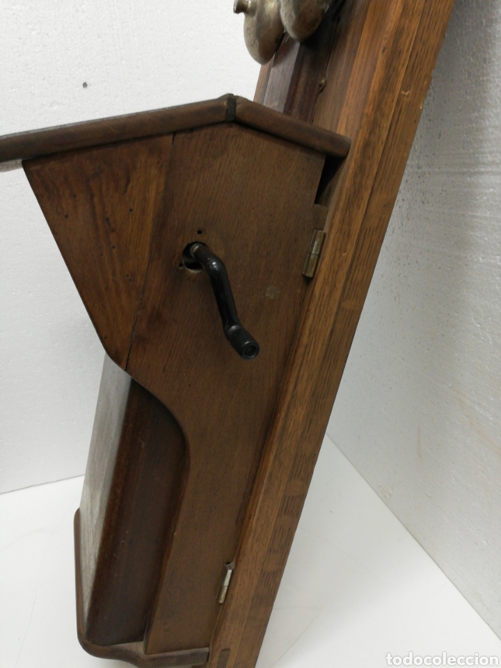 Tel&eacute;fonos: Antiguo Tel&eacute;fono de pared de magneto. - Foto 6