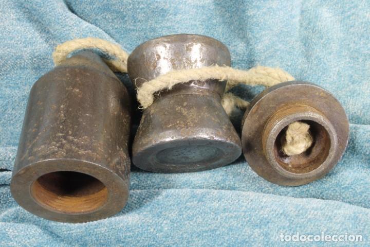 Antig&uuml;edades: Plomada construcci&oacute;n hierro con nuez. Plumb iron construction with nut. - Foto 6