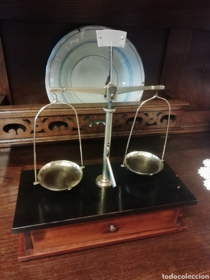Antig&uuml;edades: Balanza antigua con pesas - Foto 13