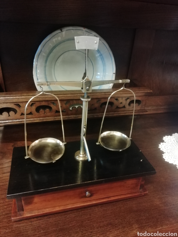 Antig&uuml;edades: Balanza antigua con pesas - Foto 15