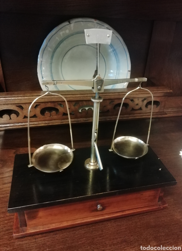 Antig&uuml;edades: Balanza antigua con pesas - Foto 16
