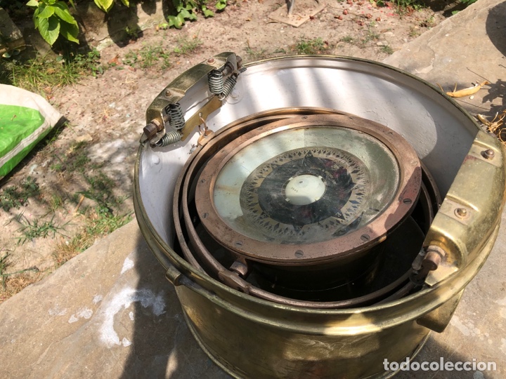 Antig&uuml;edades: Compas de bitacora Kelvin con su portacompas - Foto 3