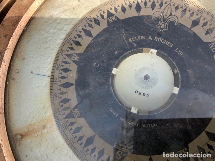 Antig&uuml;edades: Compas de bitacora Kelvin con su portacompas - Foto 6