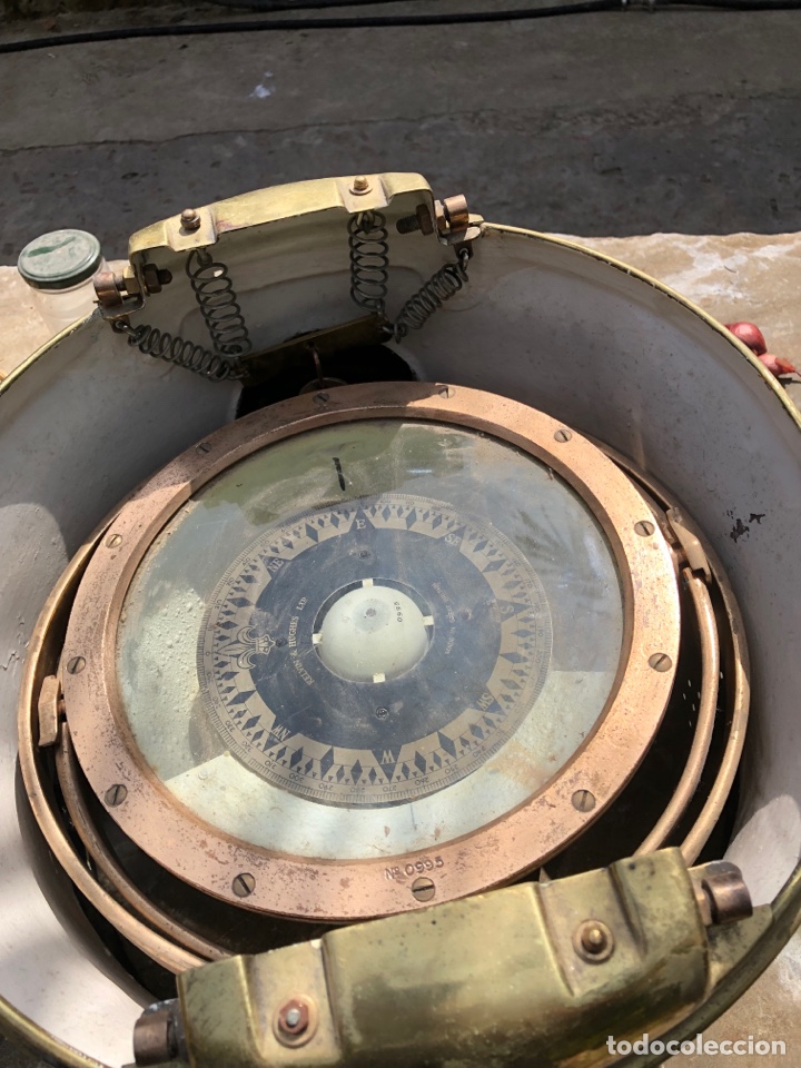 Antig&uuml;edades: Compas de bitacora Kelvin con su portacompas - Foto 7