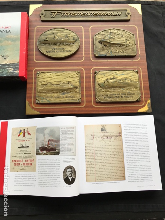 Antig&uuml;edades: Libro 100 Trasmediterranea y cuadro peanas. - Foto 10