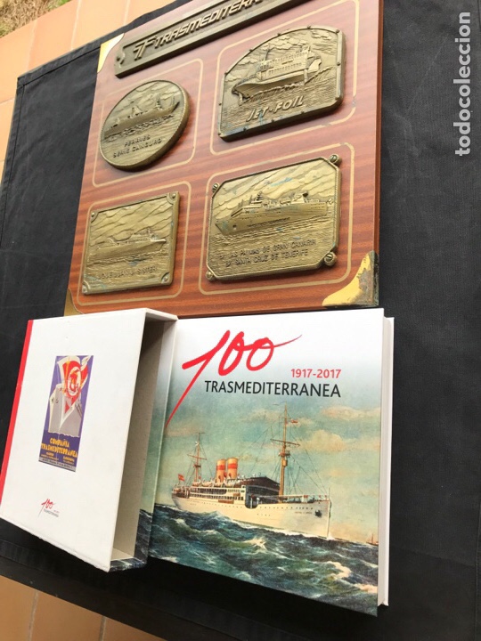 Antig&uuml;edades: Libro 100 Trasmediterranea y cuadro peanas. - Foto 15