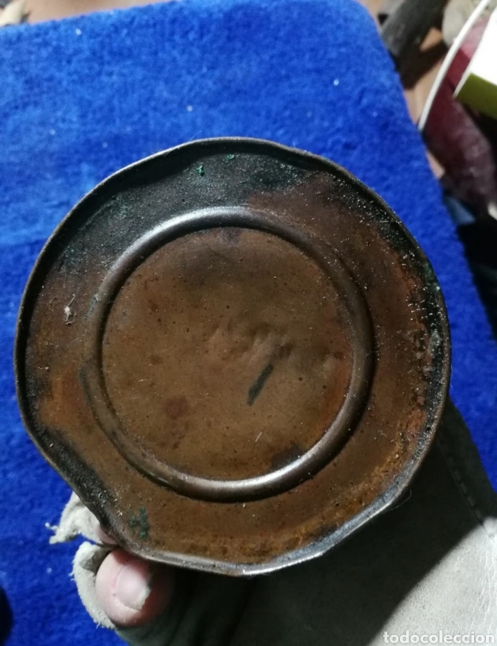 Antig&uuml;edades: Aceitera de cobre antigua - Foto 2