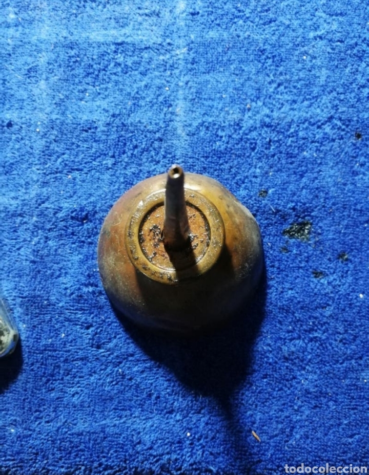 Antig&uuml;edades: Aceitera de cobre antigua - Foto 3