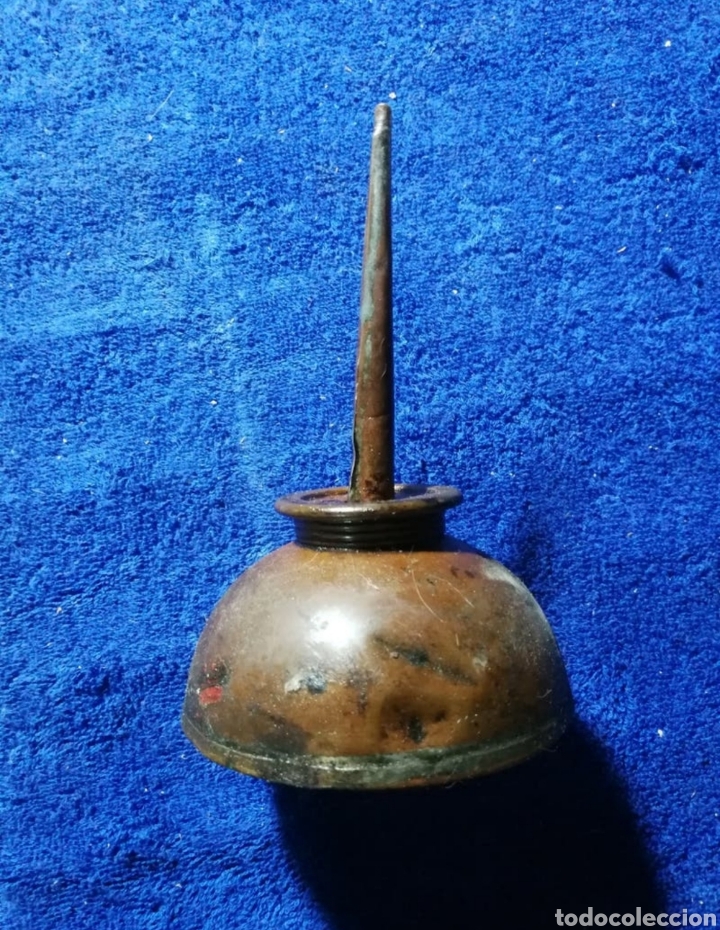 Antig&uuml;edades: Aceitera de cobre antigua - Foto 1