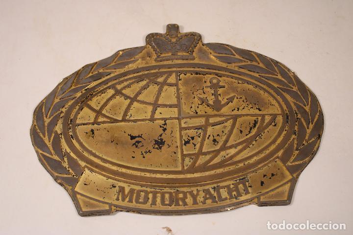 Antig&uuml;edades: chapa de barco motoryacht - Foto 2