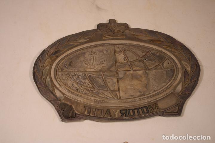 Antig&uuml;edades: chapa de barco motoryacht - Foto 3