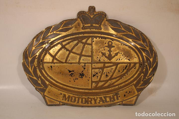 Antig&uuml;edades: chapa de barco motoryacht - Foto 1