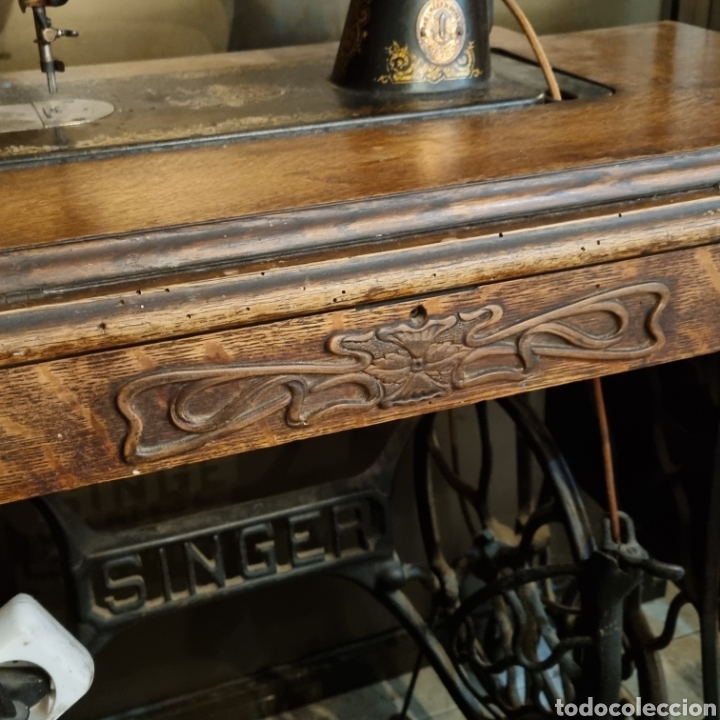 Antig&uuml;edades: Maquina SINGER antigua - Foto 14