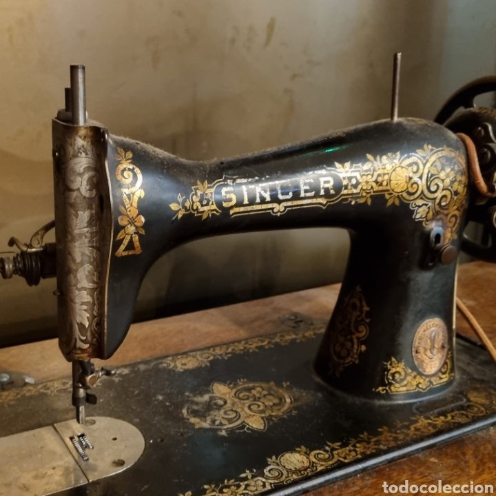 antigua máquina de coser singer con su pie de f - Compra venta en  todocoleccion