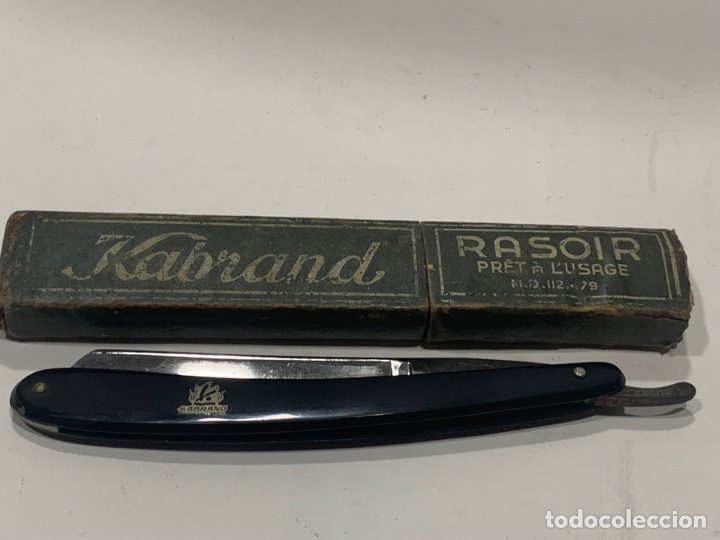 Antig&uuml;edades: Kabrand navaja de barbero / Afeitar Templada a mano - Foto 9