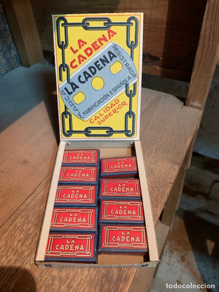 Antig&uuml;edades: Cuchillas de afeitar La Cadena - Foto 2