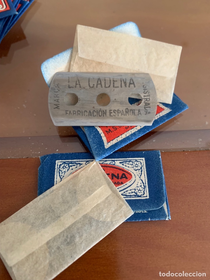 Antig&uuml;edades: Cuchillas de afeitar La Cadena - Foto 7