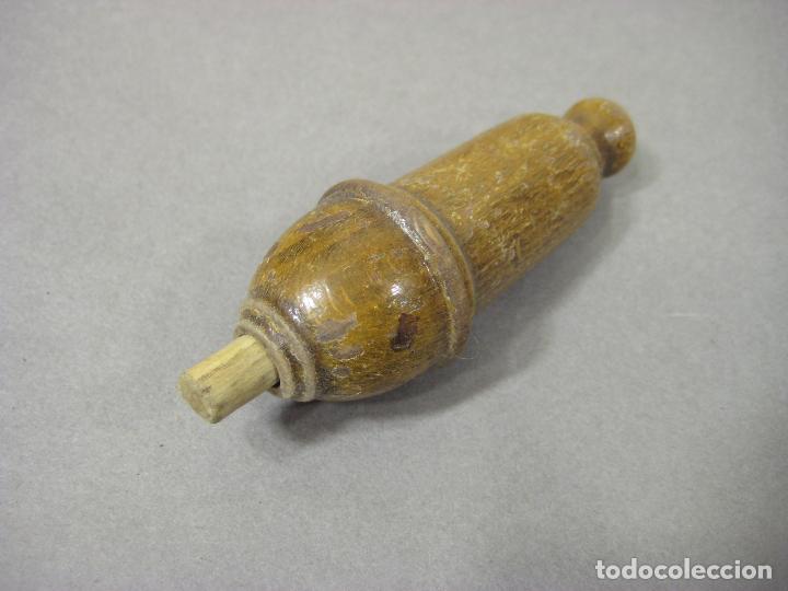 Antig&uuml;edades: LLAMADOR O TIMBRE ANTIGUO DE MADERA - Foto 3