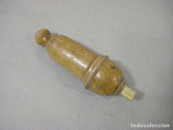 Antig&uuml;edades: LLAMADOR O TIMBRE ANTIGUO DE MADERA - Foto 1