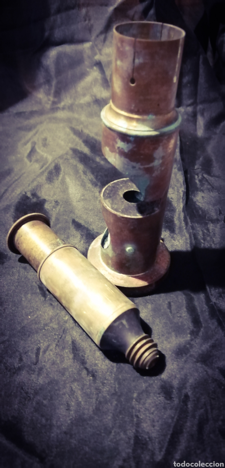 Antig&uuml;edades: ANTIGUO MICROSCOPIO S. XIX BRONCE - Foto 2