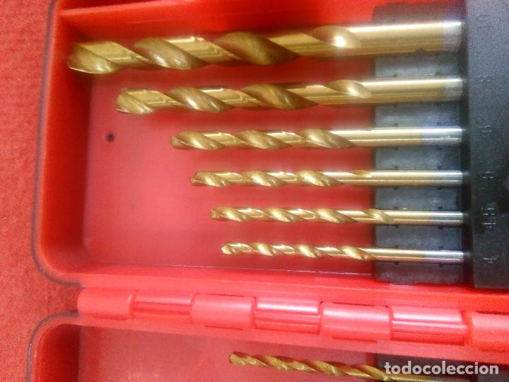 Antig&uuml;edades: CAJA ESTUCHE BROCAS ACERO - Foto 3