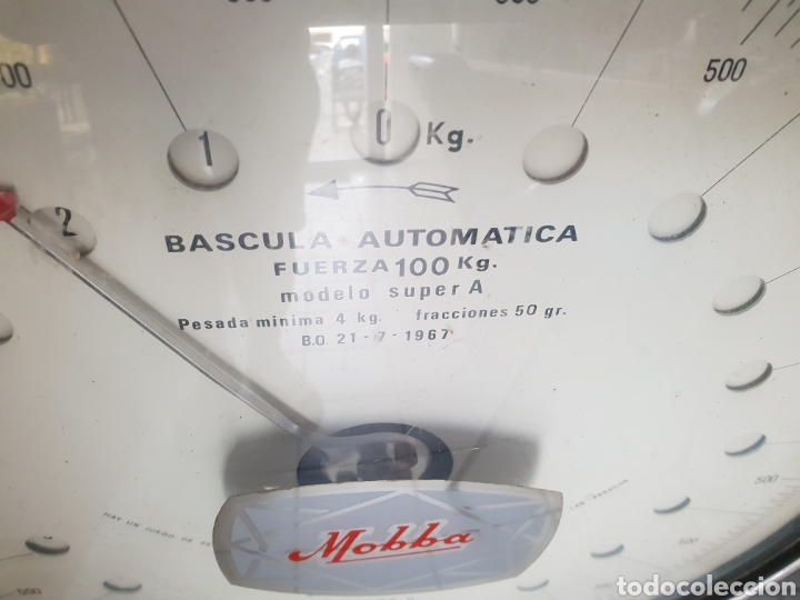 Antig&uuml;edades: B&aacute;scula Mobbe &ndash; Modelo Super A &ndash; 100 kg &ndash; A&ntilde;os 60 - Foto 5