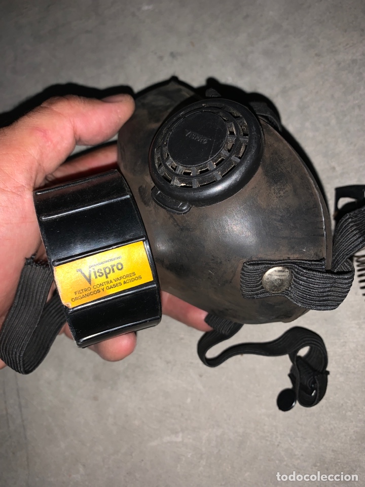 Antig&uuml;edades: M&aacute;scara de gas Vispro // A&ntilde;os 70 - Foto 1