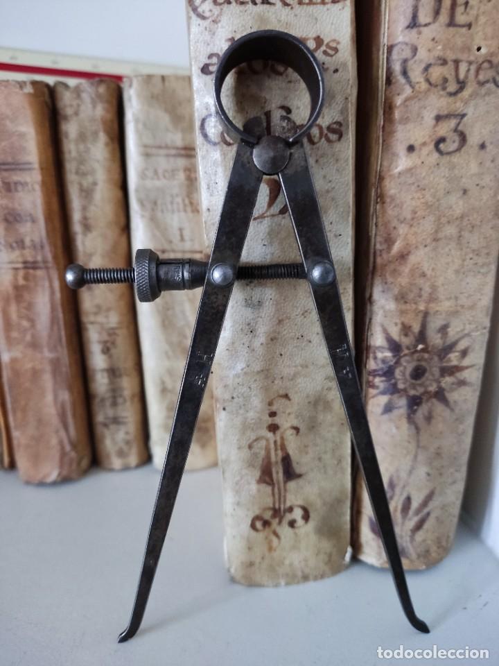 Antig&uuml;edades: ANTIGUO COMPAS DE INTERIORES - Foto 6