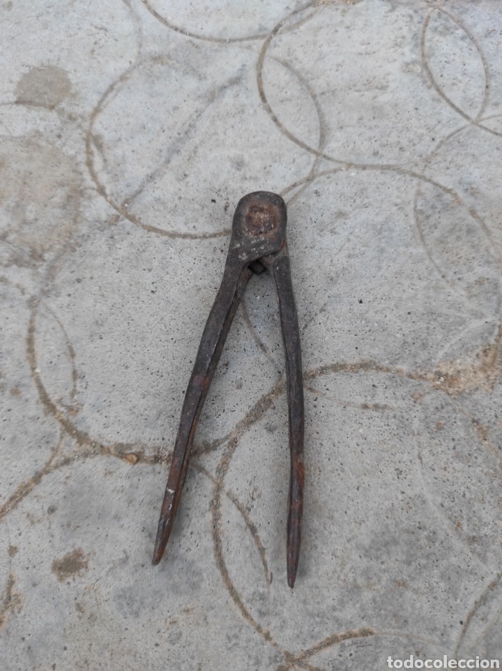Antig&uuml;edades: Peque&ntilde;o y Antiguo Comp&aacute;s de Hierro - Foto 2
