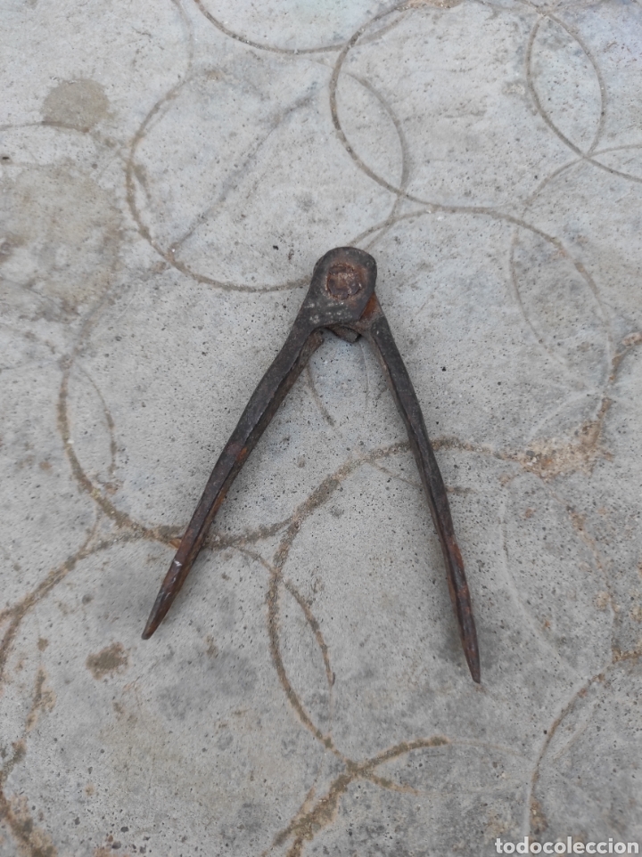 Antig&uuml;edades: Peque&ntilde;o y Antiguo Comp&aacute;s de Hierro - Foto 3