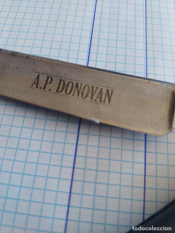 Antig&uuml;edades: Navaja de afeitar marca A.P. Donovan - Foto 2