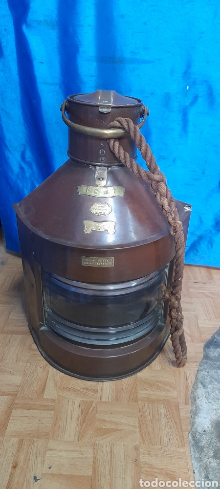 Antig&uuml;edades: Extraordinario Farol de Barco ingl&eacute;s - Foto 3