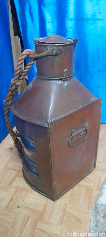Antig&uuml;edades: Extraordinario Farol de Barco ingl&eacute;s - Foto 10
