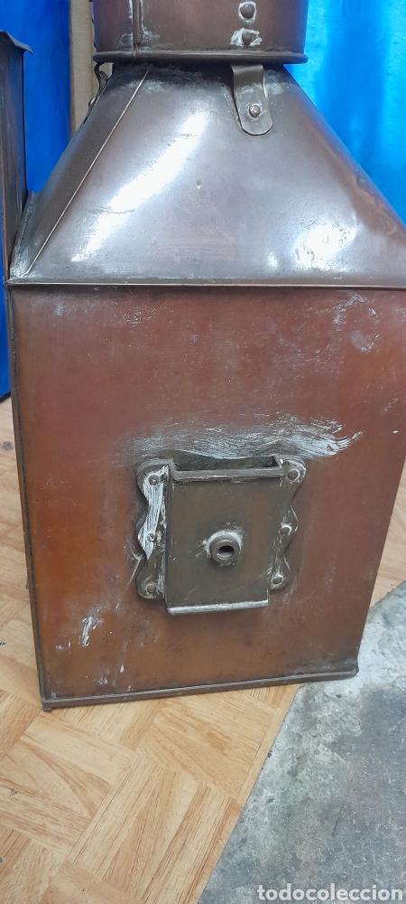 Antig&uuml;edades: Extraordinario Farol de Barco ingl&eacute;s - Foto 17