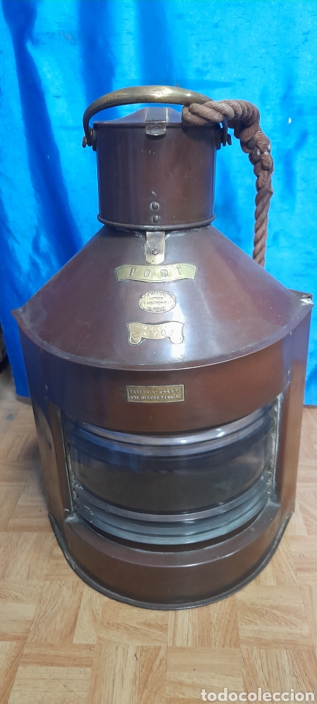 Antig&uuml;edades: Extraordinario Farol de Barco ingl&eacute;s - Foto 5