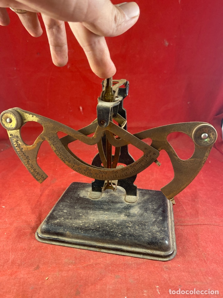 Antig&uuml;edades: PESA CARTAS ORIGINAL COLOMBUS - Foto 4