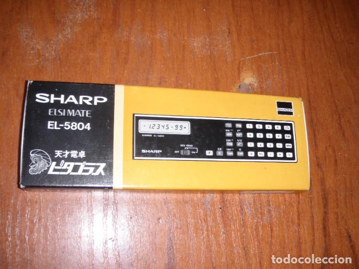 Antig&uuml;edades: CALCULADORA SHARP EL-5804 EL5804 NO FUNCIONA PARA PIEZAS - Foto 5