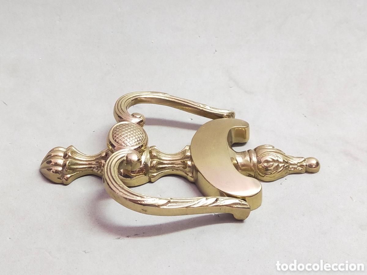 Antig&uuml;edades: LAMADOR DE BRONCE PARA PUERTA. - Foto 5