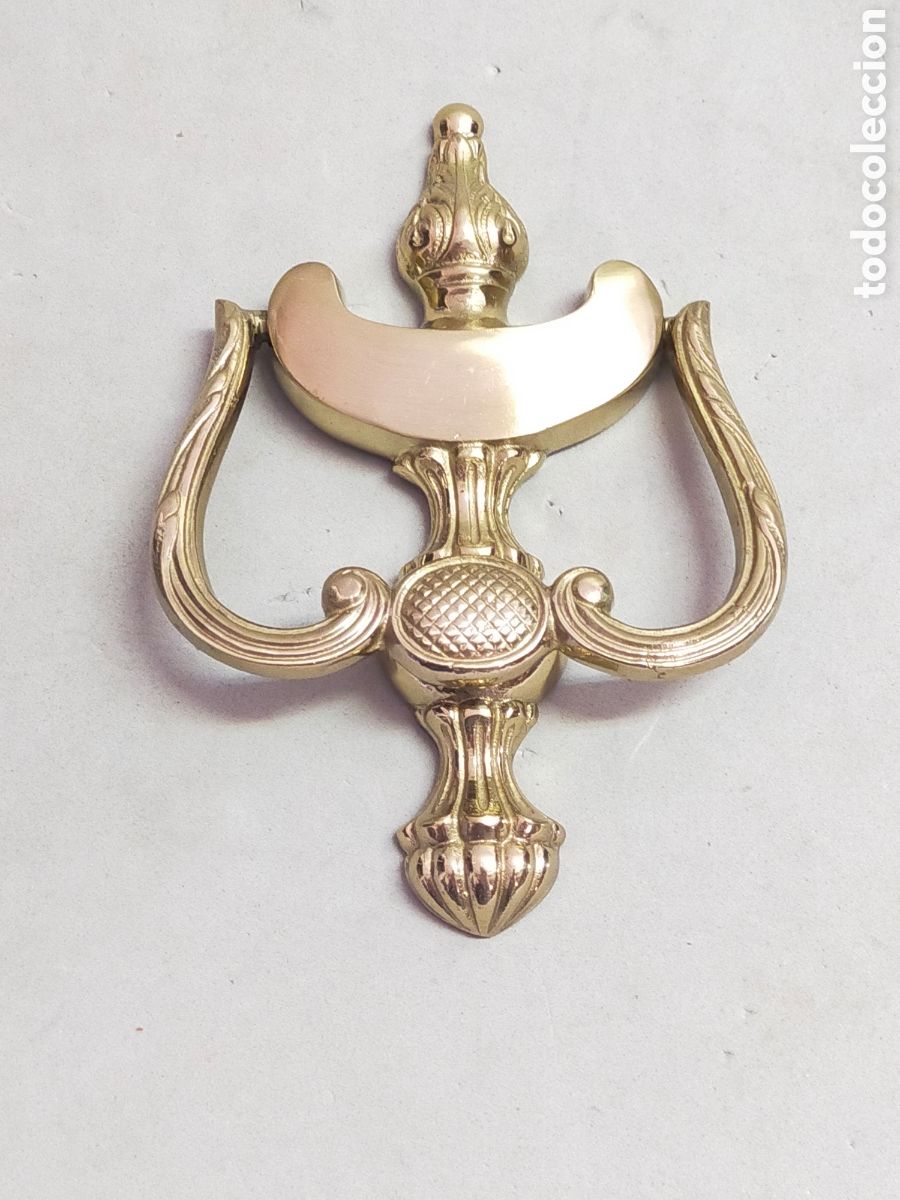 Antig&uuml;edades: LAMADOR DE BRONCE PARA PUERTA. - Foto 7