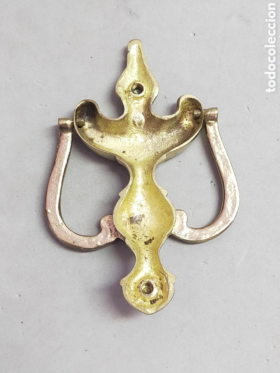 Antig&uuml;edades: LAMADOR DE BRONCE PARA PUERTA. - Foto 8