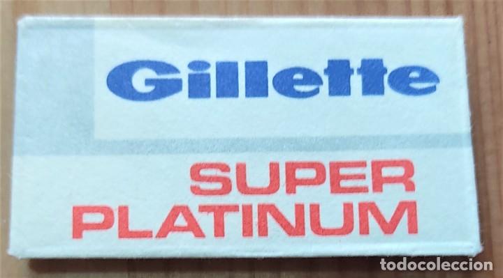 Antig&uuml;edades: FUNDA DE HOJA DE AFEITAR GILLETTE SUPER PLATINUM - Foto 1