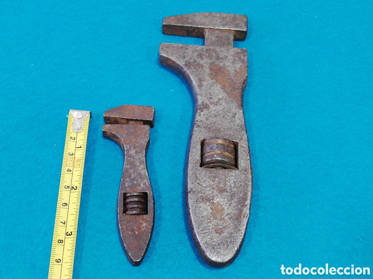 Antig&uuml;edades: HERRAMIENTAS 2 LLAVES INGLESASA ANTIGUAS - Foto 2