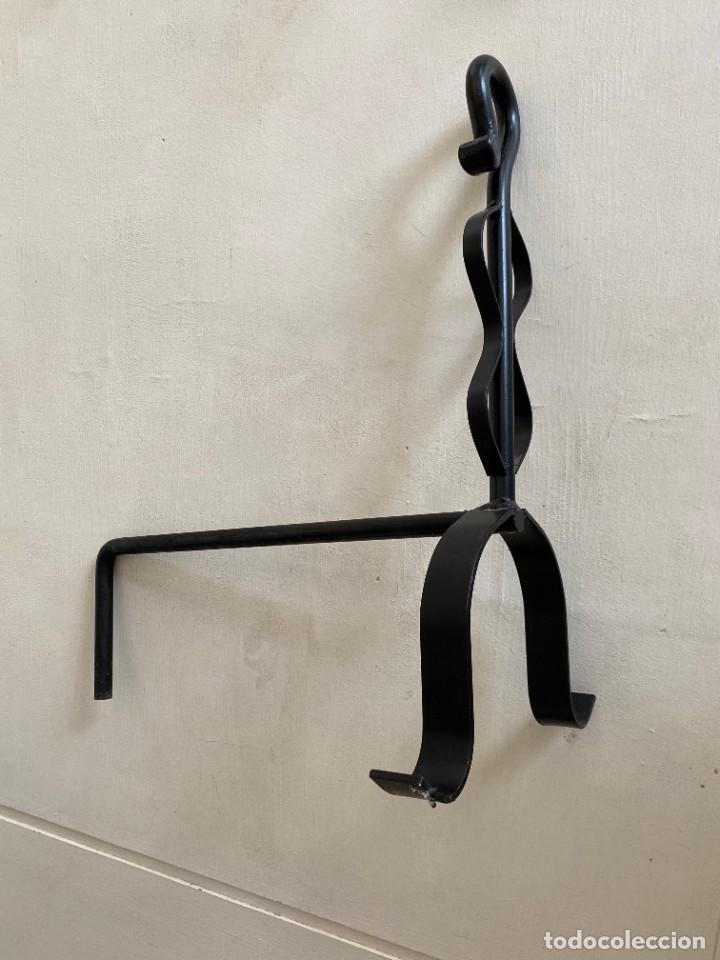 Antig&uuml;edades: Morillos de forja para chimenea - Foto 4