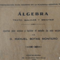 Antigüedades: 1929_ PREPARACION PARA INGRESO EN LA ACADEMIA MILITAR. Lote 363756600